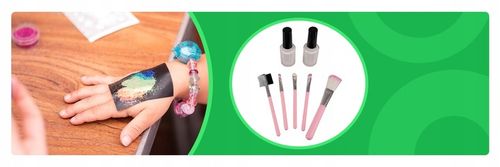 Zestaw do Robienia Tatuaży Brokatowych Szablony Tatuaże Brokatowe Duży DIY na Arena.pl