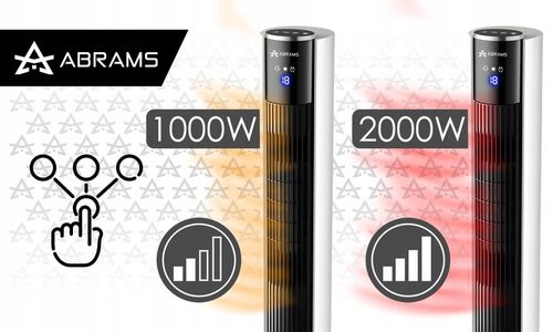 Termowentylator Farelka Kolumnowy Ceramiczny Energooszczędny 2000W na Arena.pl