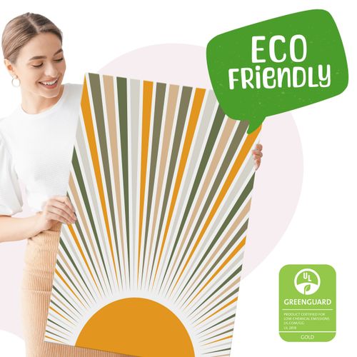 Obrazy Na Płótnie Do Salonu Set Boho Księżyce Słońce Abstrakcja 90cm x 40cm na Arena.pl