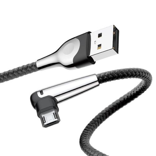 Kątowy kabel micro USB Baseus Sharp Bird 1.5A 2m (czarny) na Arena.pl