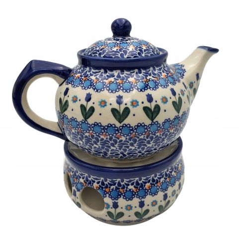 CZAJNIK Z PODGRZEWACZEM CERAMIKA BOLESŁAWIEC na Arena.pl