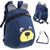 Plecak dla Przedszkolaka Regulowany Szkolny Dziecięcy Miś Plecaczek + Smycz