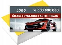 Wizytówki firmowe Foliowane 1000 szt dużo wzorów AUTO SERWIS TWOJE LOGO