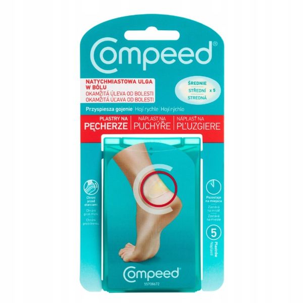 COMPEED Plastry na pęcherze średnie 5 szt. zdjęcie 1