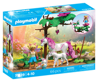 Playmobil Magiczna stajnia jednorożców dla klaczy i źrebaka Figurki