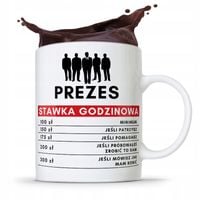 Dla Prezesa Viceprezesa Kubek Stawka Godzinowa Z Nadrukiem Ze Zdjęciem
