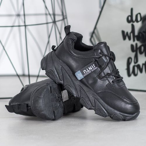 Sznurowane Czarne Sneakersy r.36 na Arena.pl