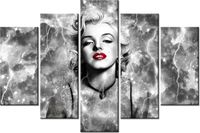 100CM 150CM OBRAZ 5 ELEM MARYLIN MONROE ELEKTRYZUJE ŚCIENNY