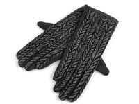 Rękawiczki damskie z dzianiny jodełka roz. M