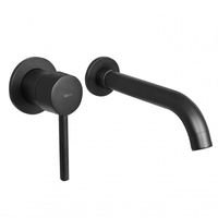 Bateria umywalkowa wannowa ścienna podtynkowa kran czarny - Yoka