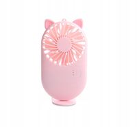 Mini wiatrak | przenośny|suszarka do rzęs|różowy
