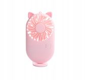 Mini wiatrak | przenośny|suszarka do rzęs|różowy