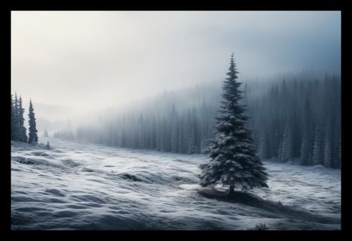 Plakat 30x20cm Samotna Choinka na Arena.pl