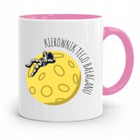 Kubek Różowy Dla Szefa Kierownik Tego Bałaganu Z Nadrukiem Ze Zdjęciem