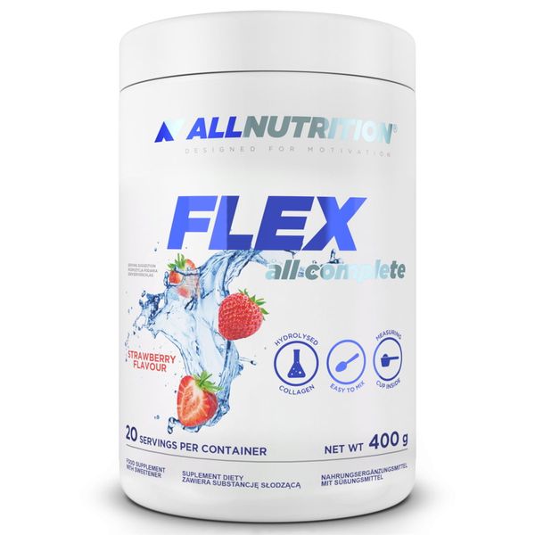 Allnutrition FLEX All Complete 400g STRAWBERRY KOLAGEN Truskawka STAWY zdjęcie 1