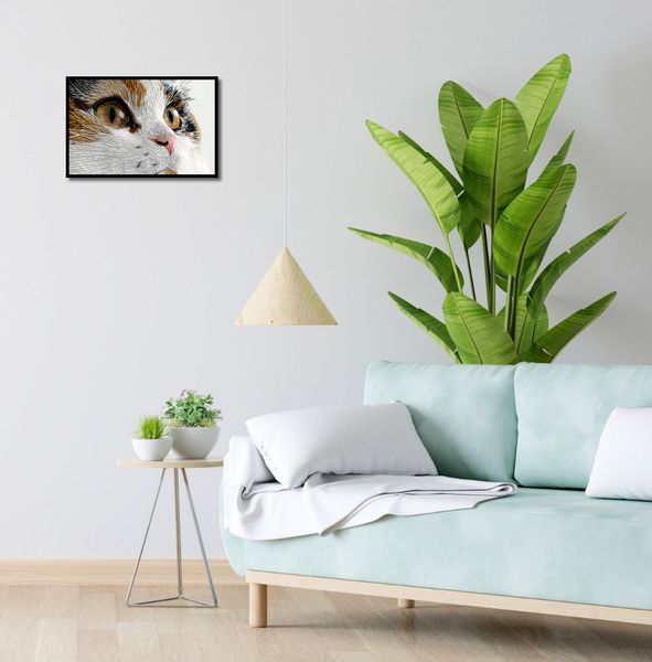 Plakat 45x30cm Nitkowany Kot zdjęcie 4