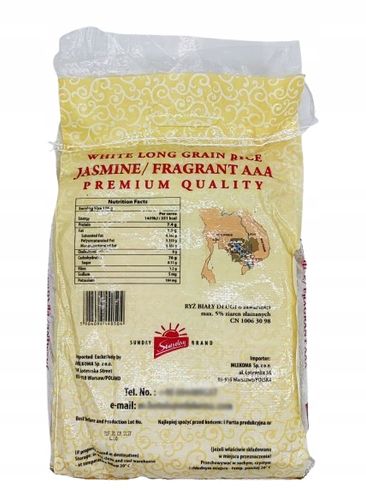Ryż Jaśminowy długoziarnisty AAA 5kg SEN KRA OUB na Arena.pl