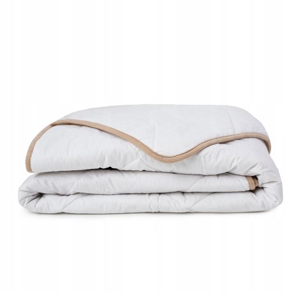 KOŁDRA WEŁNIANA 140x20 CAŁOROCZNA POSZYCIE 100% BAWEŁNA KW1 INDYGOSKLEP zdjęcie 1