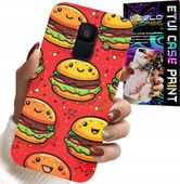 ETUI DO SAMSUNG A6 2018 - SŁODKIE UŚMIECHNIĘTE BURGERY POKROWIEC