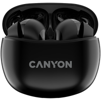 canyon słuchawki dokanałowe tws-5 etui czarne