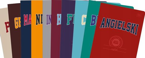 ZESTAW 10 ZESZYTÓW TEMATYCZNYCH PRZEDMIOTOWYCH ZE ŚCIĄGĄ 60k A5 INTERDRUK na Arena.pl