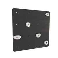 ścianka wspinaczkowa kwadrat 1 czarny - chwyty białe