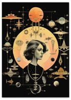 Plakat astrologia planety obraz 61x91 cm