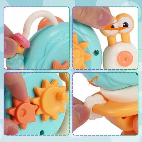 INTERAKTYWNY EDUKACYJNY ŚLIMAK ZABAWKA 4w1 JEŻDŻĄCY SENSORYCZNY DLA DZIECI na Arena.pl