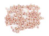 PEREŁKI SZKLANE WOSKOWANE PUDROWY RÓŻ 4MM 50SZT