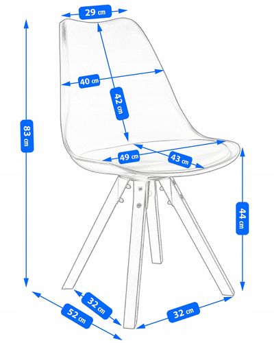 Krzesło SAIDA brązowe na Arena.pl