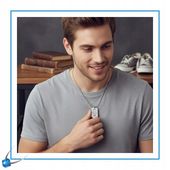 Srebrny Nieśmiertelnik Grawer Prezent dla Syna od Rodziców Naszyjnik Męski