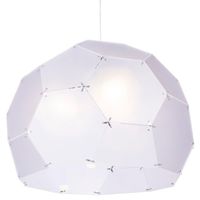 Wisząca lampa geometryczna Dome ST-4001 Step sześcian biała