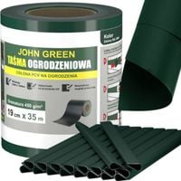 TAŚMA OGRODZENIOWA 19cmx35m OSŁONA NA OGRODZENIE PŁOT ODPORNA UV 20x KLIPSY