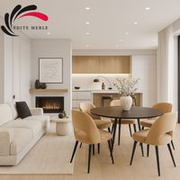 Krzesło Tapicerowane Premium KL-5 Beżowy Piano 03