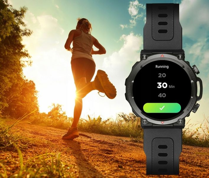 SMARTWATCH ZEGAREK MĘSKI POLSKIE MENU ROZMOWY SPORT PULS 2 PASKI AMOLED zdjęcie 5