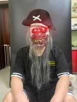 Maska czarownicy z kapeluszem, kolor Style 7