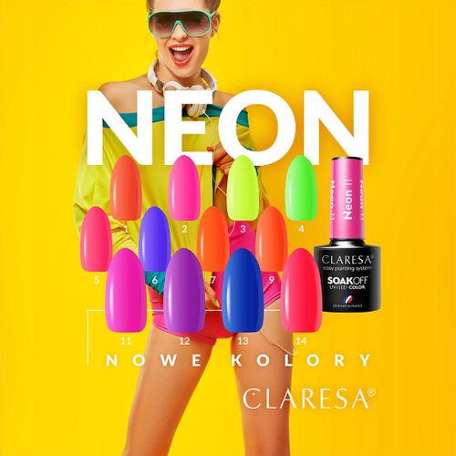 CLARESA Lakier hybrydowy NEON 13 - 5g na Arena.pl