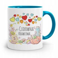 Kubek Błękitny Krawcowej Krawca Cudowna Krawcowa Z Nadrukiem Ze Zdjęciem