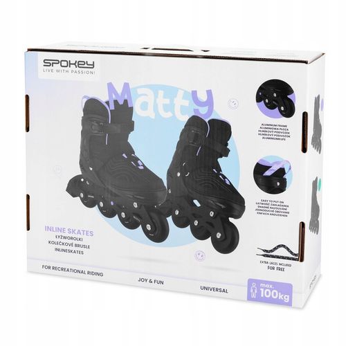 Rolki łyżworolki rekreacyjne dla młodzieży i dorosłych roz.reg.35-38 Spokey na Arena.pl