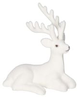 RENIFER WELUROWY LEŻĄCY FIGURKA OZDOBA DO STROIKA