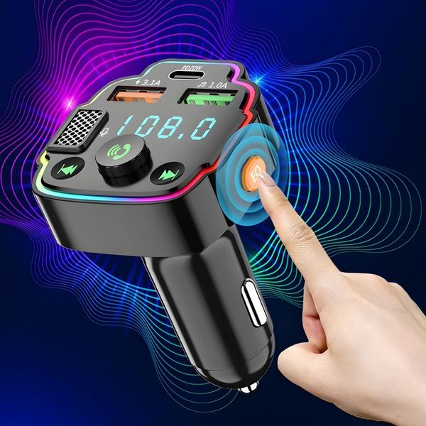 TRANSMITER SAMOCHODOWY BLUETOOTH FM 2X USB TRANSMITER WIELOFUNKCYJNY zdjęcie 7
