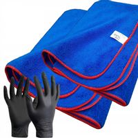 2x FLUFFY MR RAG 90x60 RĘCZNIK Z MIKROFIBRY DO OSUSZANIA XXL + RĘKAWICZKI