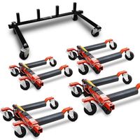 19880 Zestaw wózków hydraulocznych manewrowch ze stojakiem
