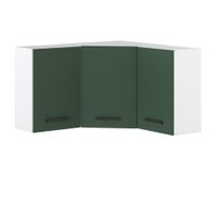Szafka Kuchenna Wisząca Narożna Modułowa 90cm Blande Biała Zieleń