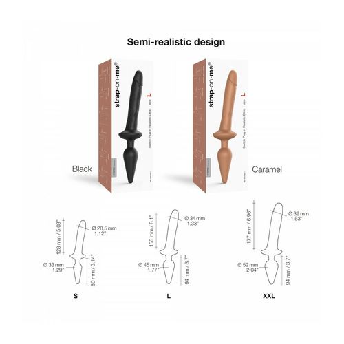 Dildo Strap-on-me Czarny na Arena.pl