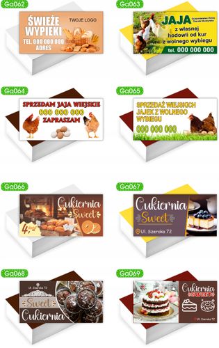 Wizytówki firmowe reklamowe 200szt różne wzory gotowy projekt SUSHI BAR na Arena.pl