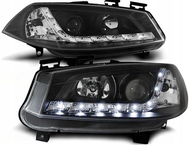 LAMPY REFLEKTORY Do RENAULT MEGANE 2 II OD 2002 DO 2005 Roku DAYLIGHT LED zdjęcie 2