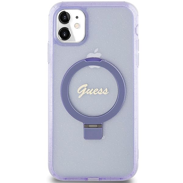 Etui Guess do iPhone 11, iPhone XR, Fioletowy, MagSafe zdjęcie 3