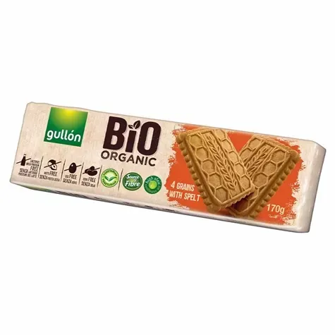Ciastka z 4 Zbożami Gullón Bio, 170g zdjęcie 1
