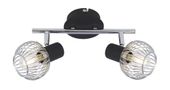 Oslo listwa 2x40W E14 czarny/chrom